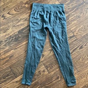 Green Fabletics Eyelet Leggings